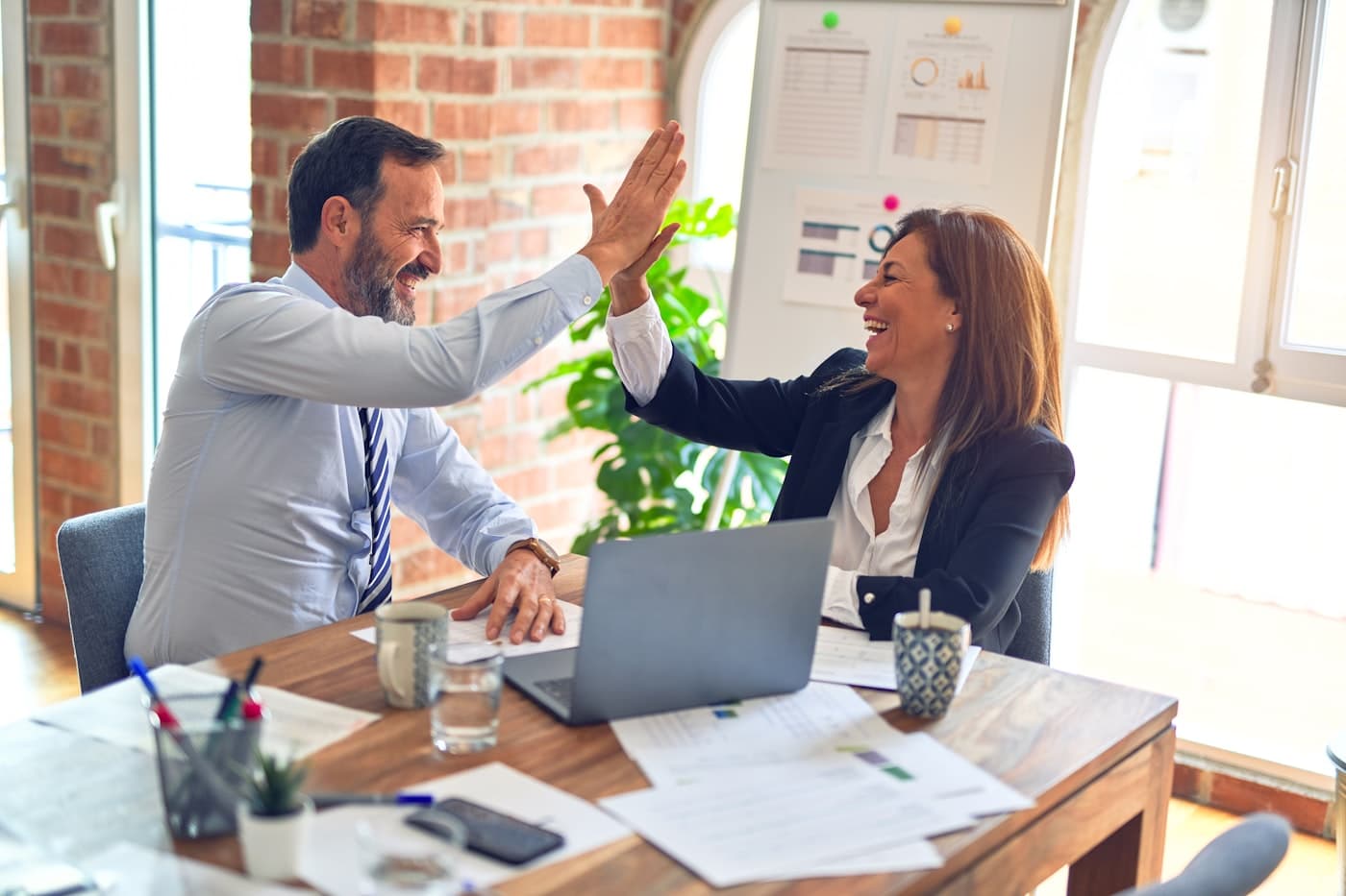 Consulting team in a professional enterprise meeting