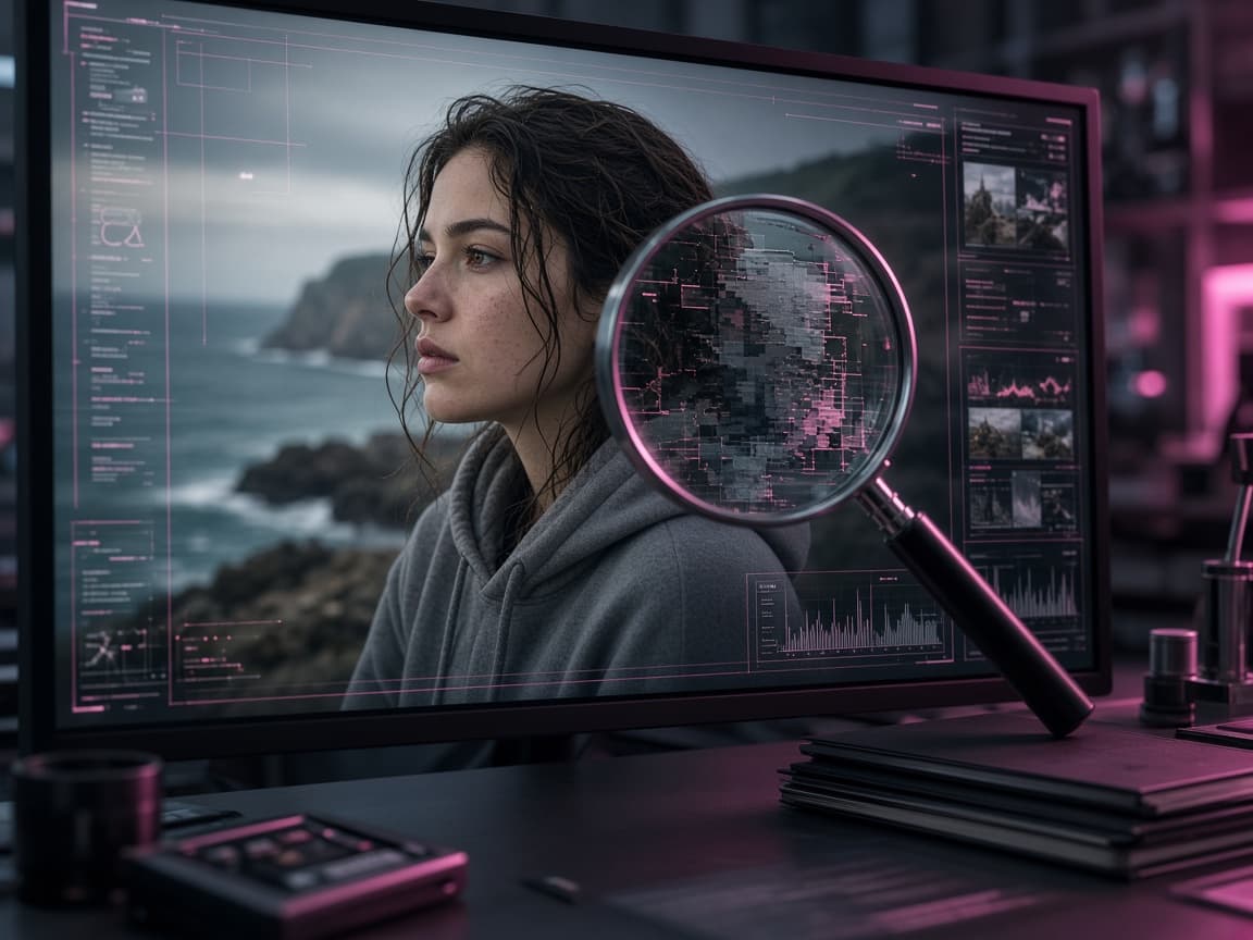 Digital image authenticity analysis and AI-generated media detection